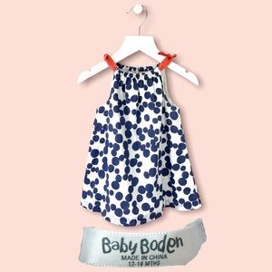 Baby Boden Polka Dot Pillow Case Dress